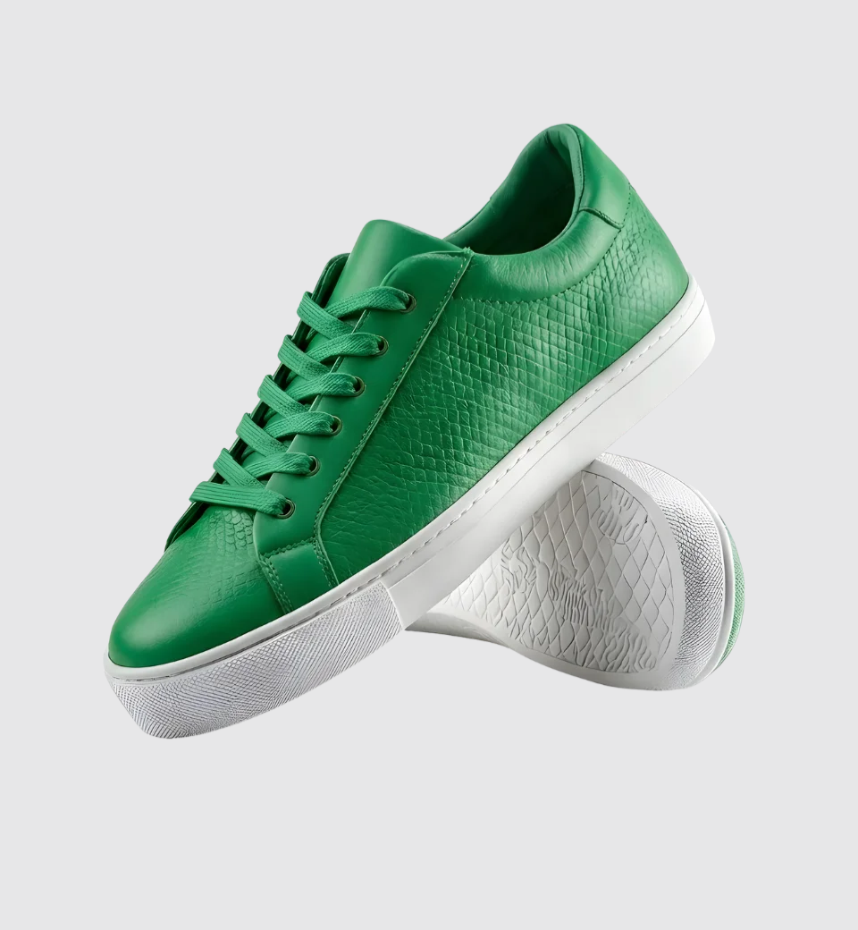 Luxe Embossed Panel Trainers