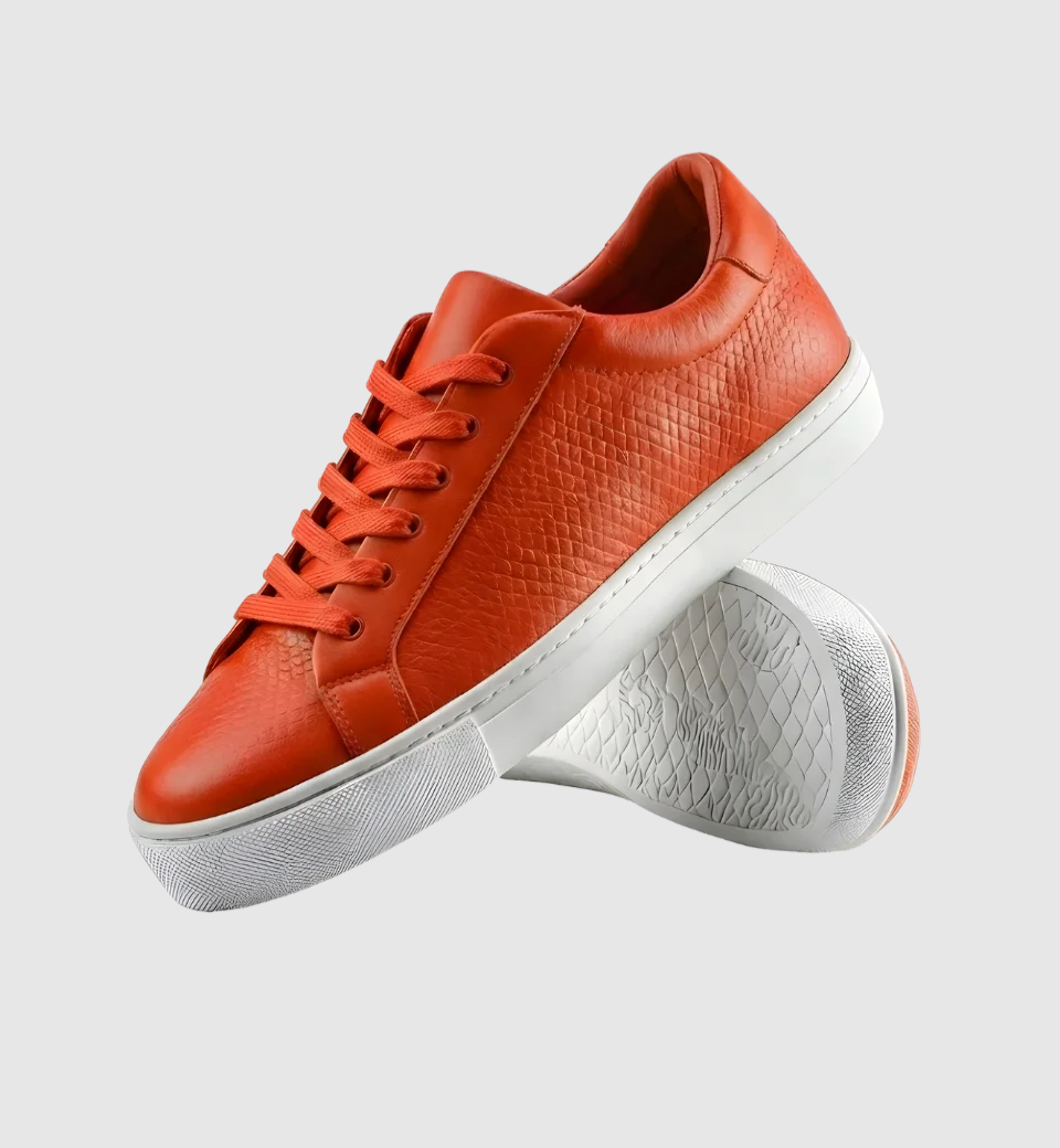 Luxe Embossed Panel Trainers